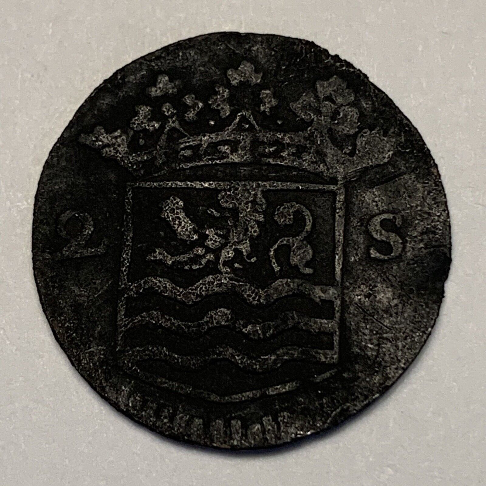1700’s Silver Coin - Netherlands Zeeland 2 Stuivers