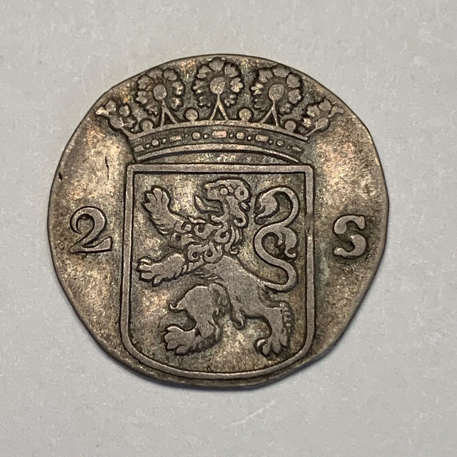 1700’s Silver Coin - Netherlands Holland 2 Stuivers
