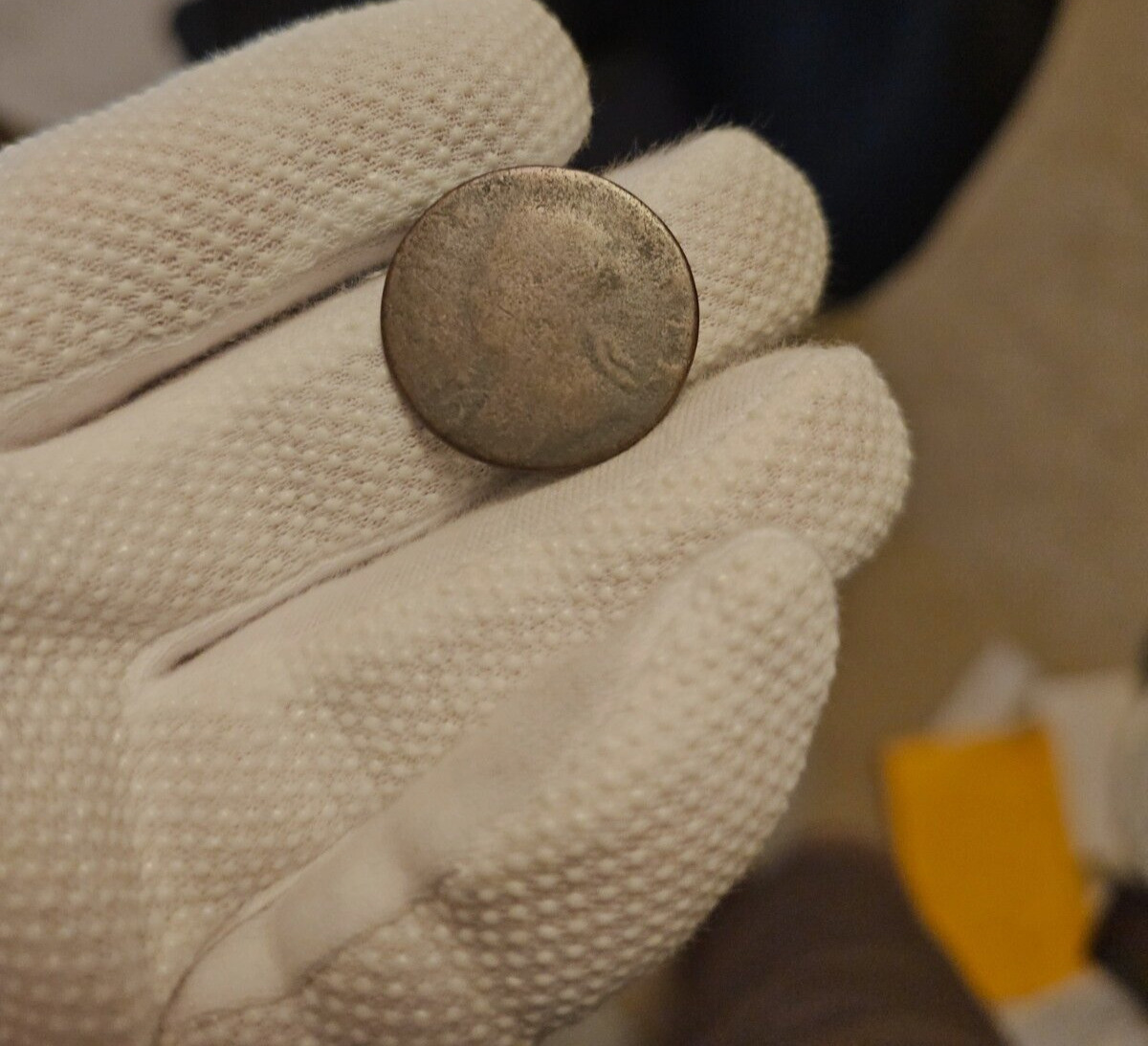 1700's Half Penny Light Weight Strange Looking Colonial Coin