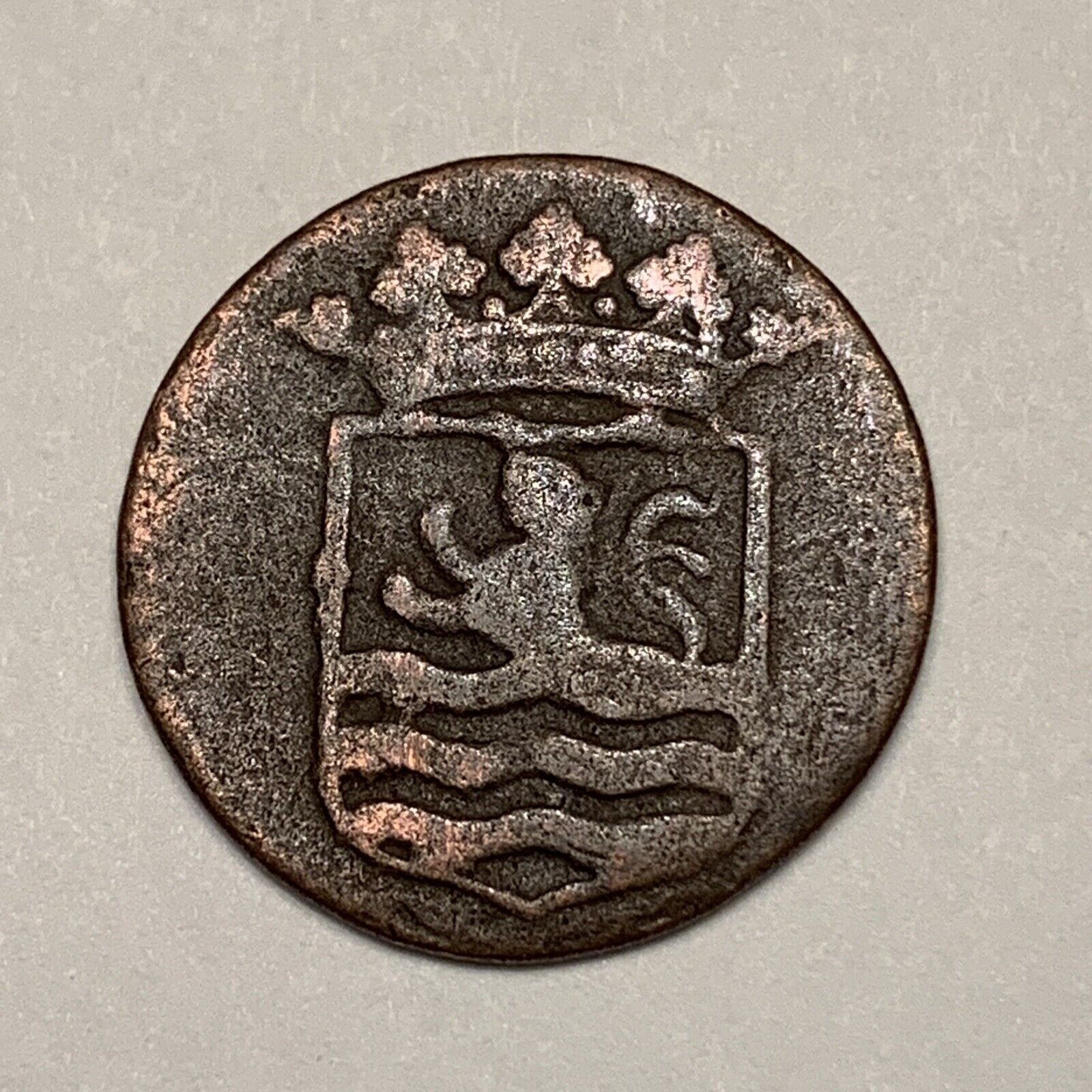 1700’s Coin - Netherlands East Indies Half Duit  FREE SHIPPING