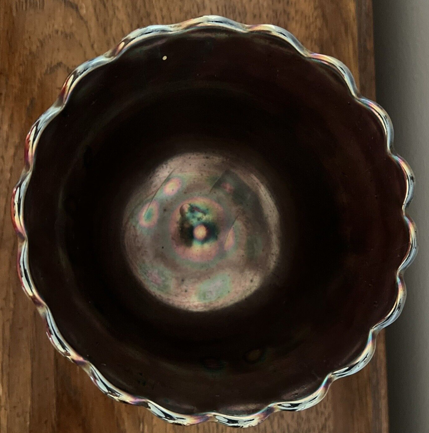 Early 1900s Dugan Diamond GRAPE DELIGHT Electric Amethyst Color SIX FTD NUT BOWL