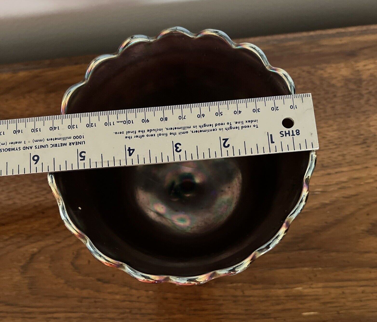 Early 1900s Dugan Diamond GRAPE DELIGHT Electric Amethyst Color SIX FTD NUT BOWL