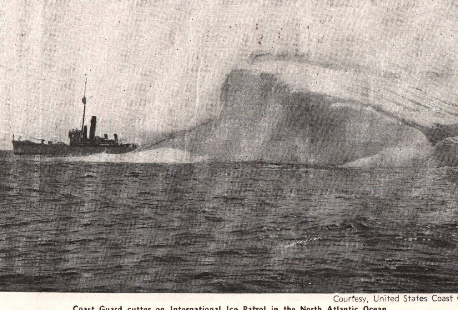 1900's Coast Guard Cutter on Internatioal ice patrol in North atlantic