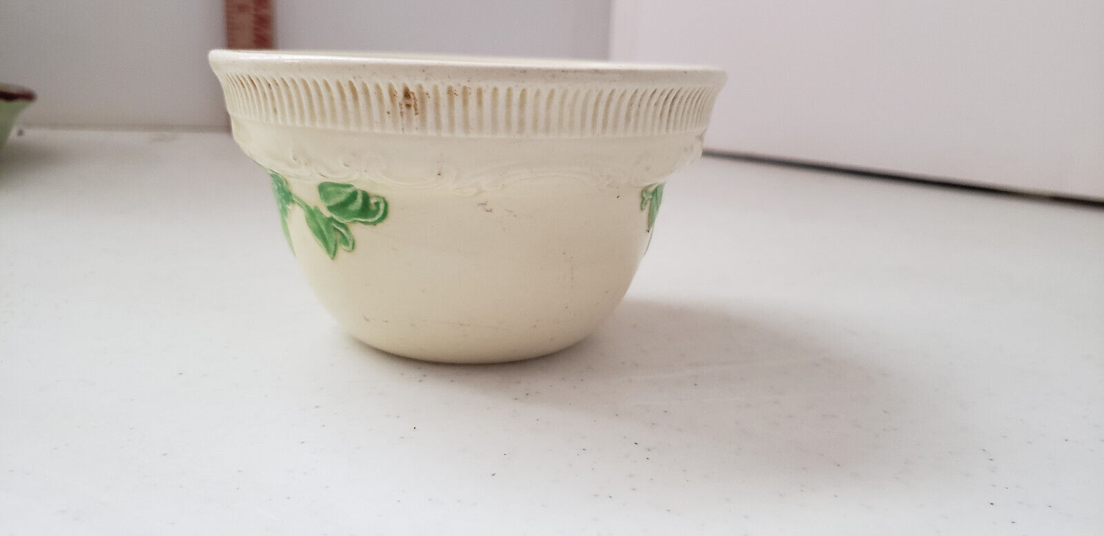 VTG Homer Laughlin Oven Serve Ware Custard Cup Flower Ramekin Bowl USA 2.75"