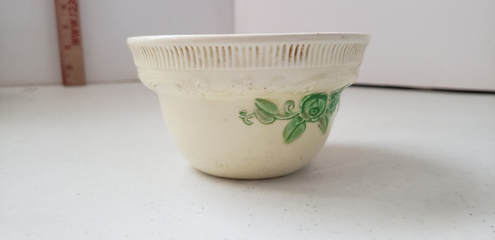 VTG Homer Laughlin Oven Serve Ware Custard Cup Flower Ramekin Bowl USA 2.75"