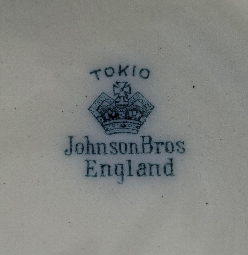 Johnson Bros. Flow Blue Tokio Vegetable Dish From The 1800's