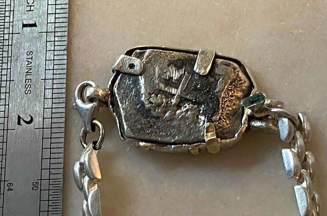 Authentic Vliegenthart Shipwreck Spanish 8-Real Silver Cob Coin in Bezel w/ COA