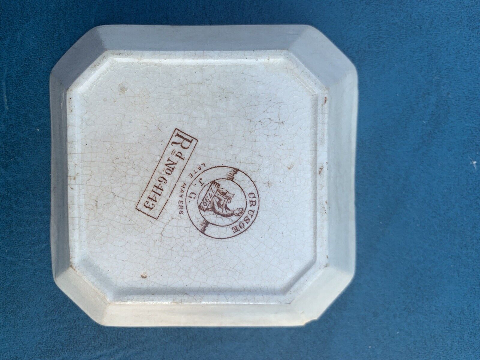 Super Rare Late Mayers Dish J. G. Crusoe Pattern From Mid 1800’s