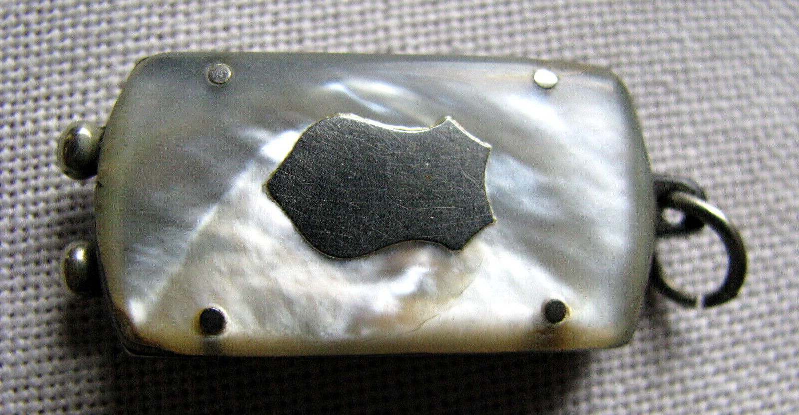 ANTIQUE PEARL SMALL WATCH FOB CIGAR/CHEROOT CUTTER c.1890s- EARLY 1900s
