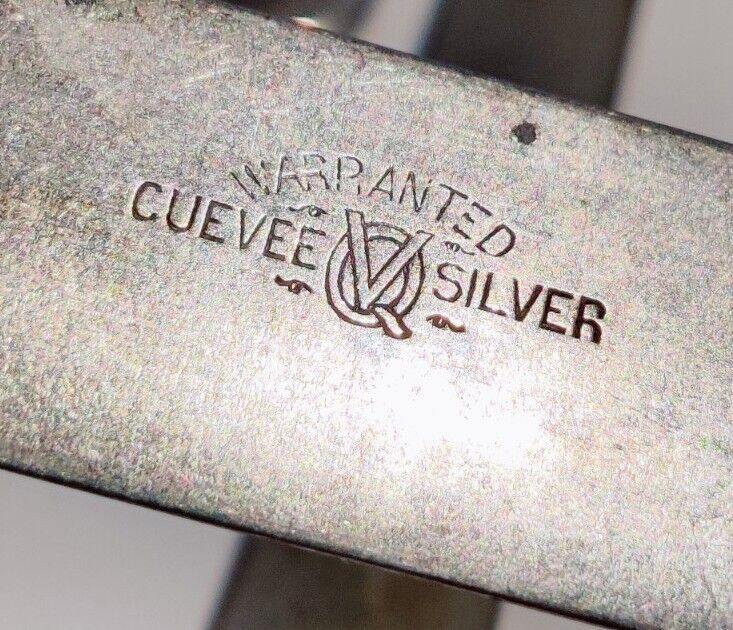 ANITQUE 1900s CUEVEE WARRANTED SILVER CUTLERY SILVERWARE FLATWARE STAMPED