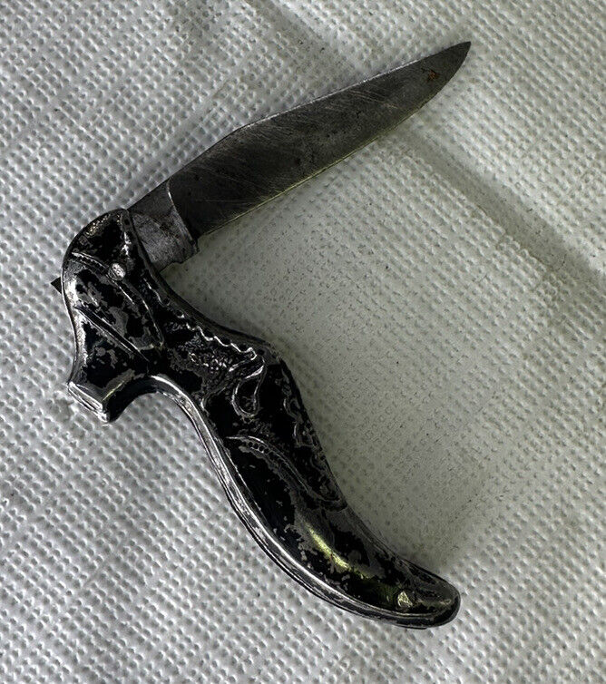 Antique 1890's-1920's Argyle Cutlery Co. Ladies Shoe Knife Embossed Scales