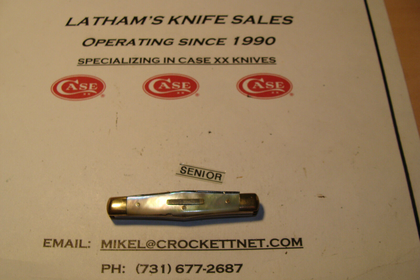 ANTIQUE--J.F. SENIOR--XX CUTLERY SHEFFIELD ENGLAND--PEARL SENATOR