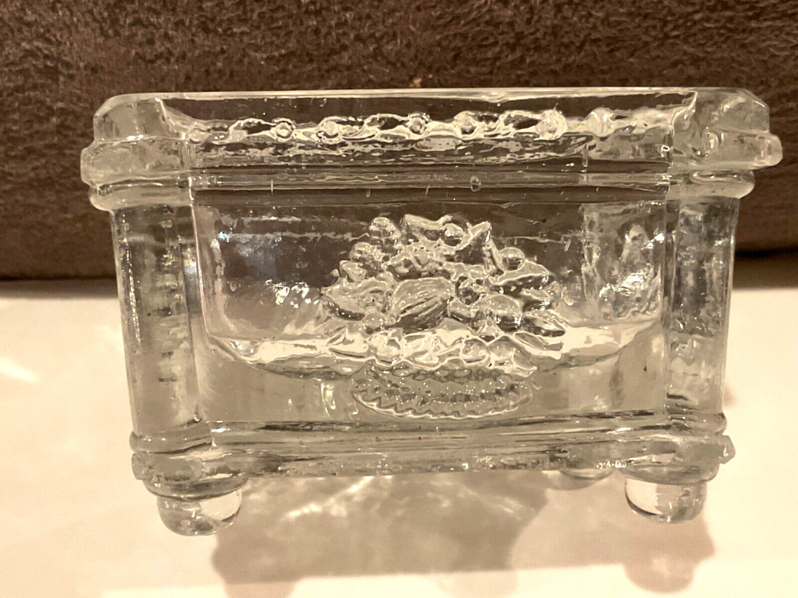 Antique Glass OPEN MASTER SALT Dish Dip Cellar. New England Glass Co. 1800’s