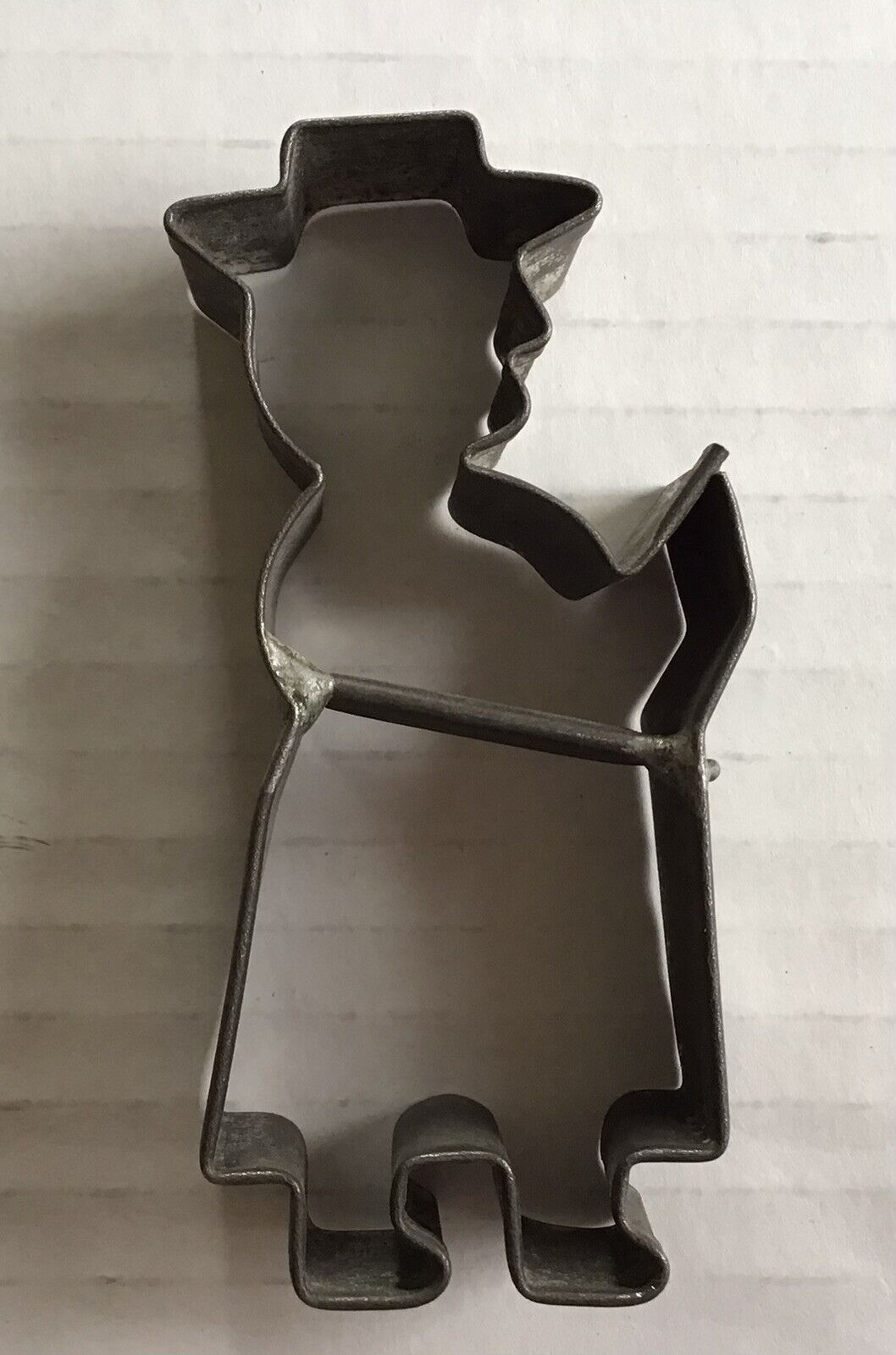 Antique 1900's PreacherMan  3” Tin Cookie Cutter