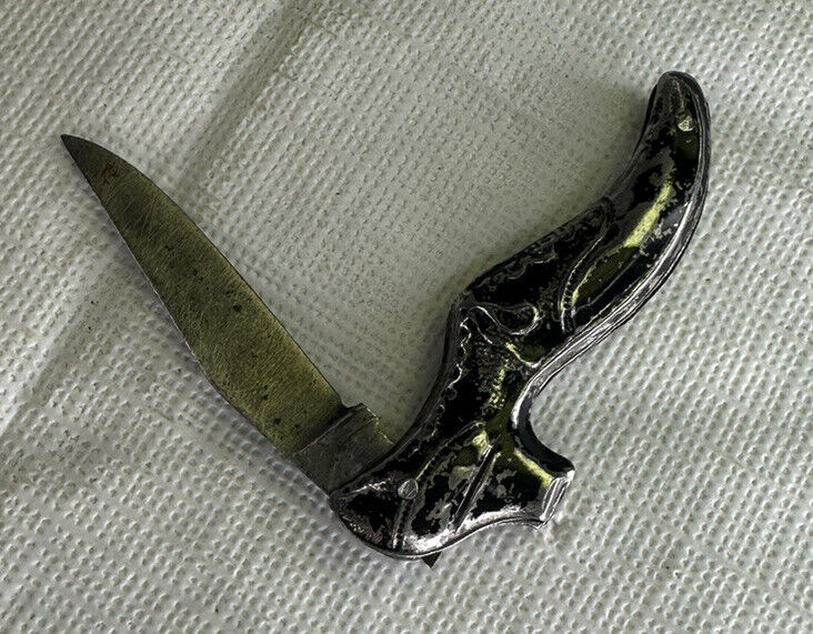 Antique 1890's-1920's Argyle Cutlery Co. Ladies Shoe Knife Embossed Scales