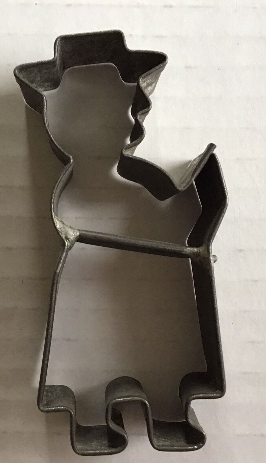 Antique 1900's PreacherMan  3” Tin Cookie Cutter