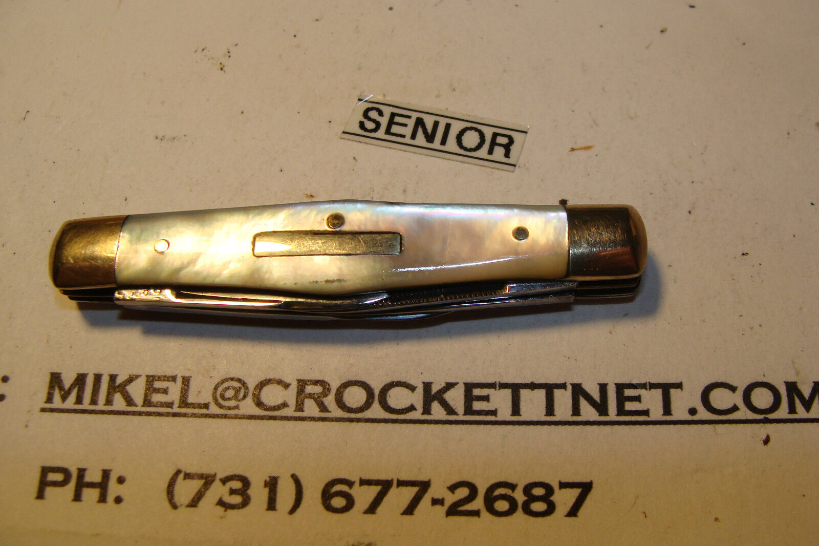 ANTIQUE--J.F. SENIOR--XX CUTLERY SHEFFIELD ENGLAND--PEARL SENATOR