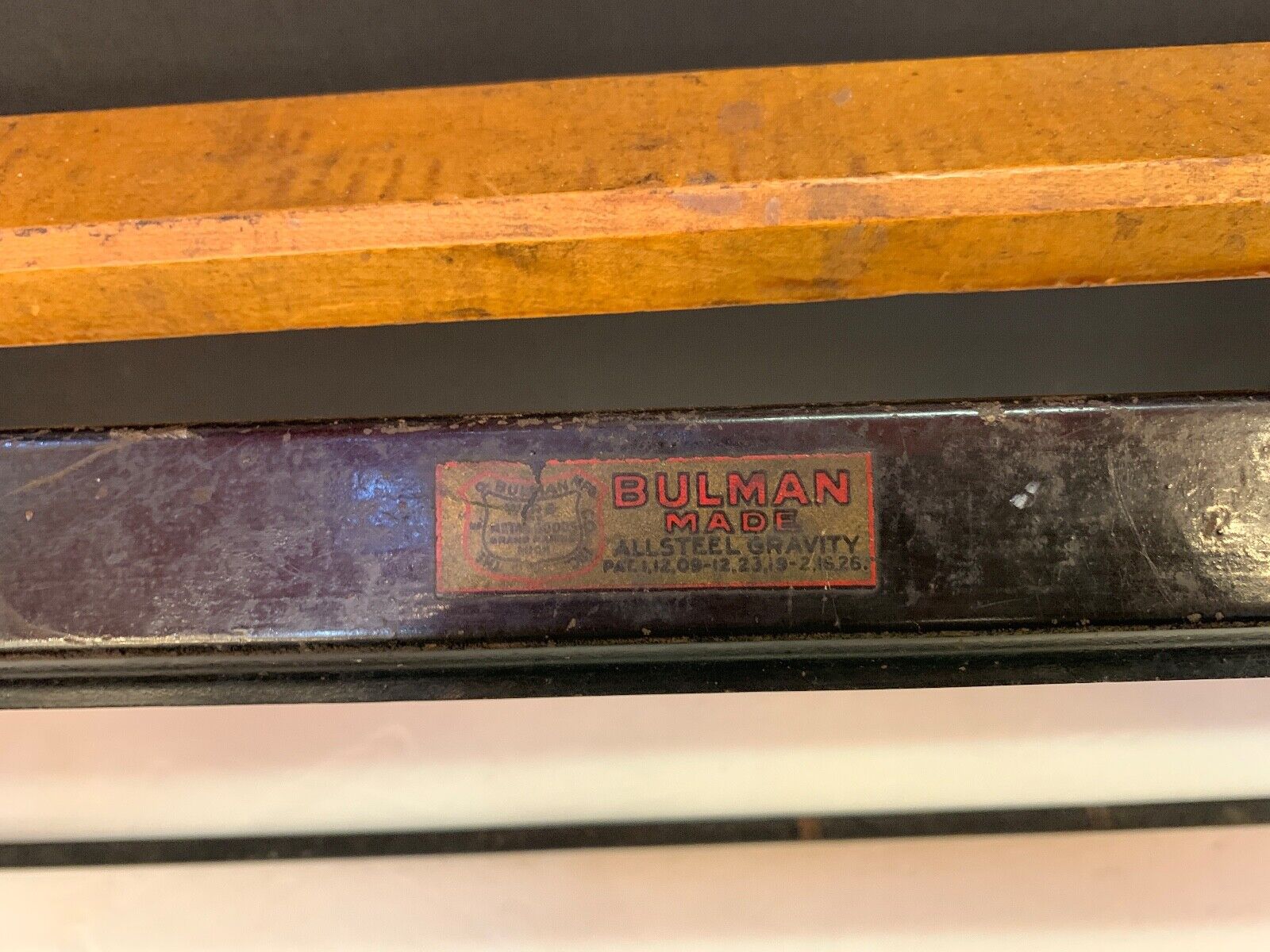 1900s Vintage 34' General Store Butcher Wrapping BULMAN SPRING Paper Cutter Roll