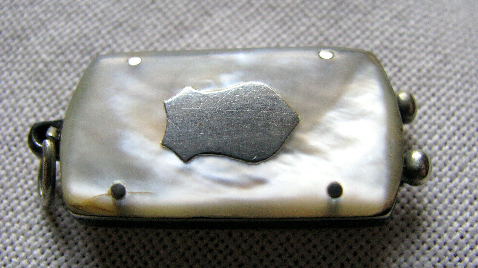 ANTIQUE PEARL SMALL WATCH FOB CIGAR/CHEROOT CUTTER c.1890s- EARLY 1900s