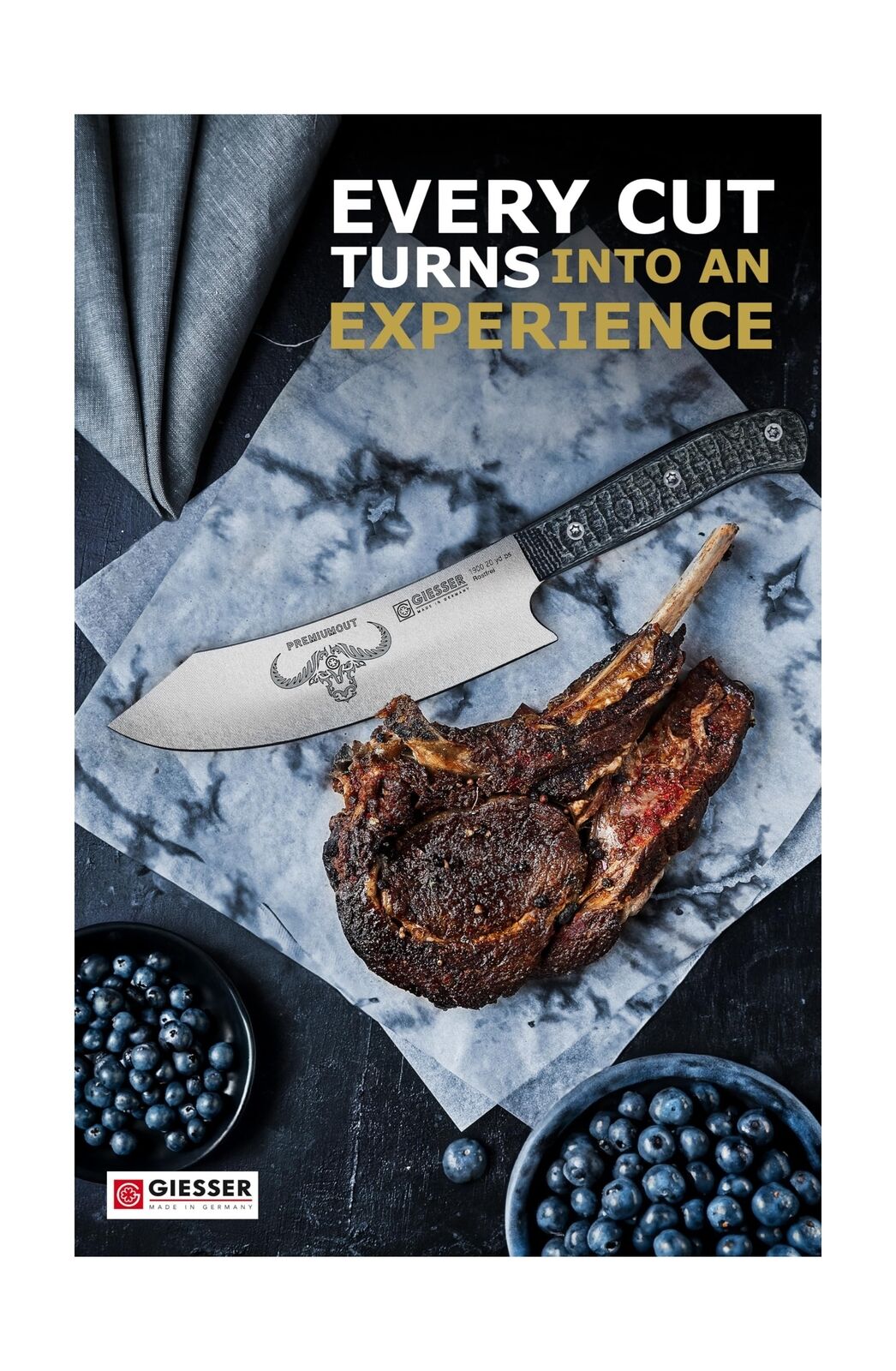 Giesser since 1776, PremiumCut, The Wolfpack, German Chefs Knife 8 inch - Roc...