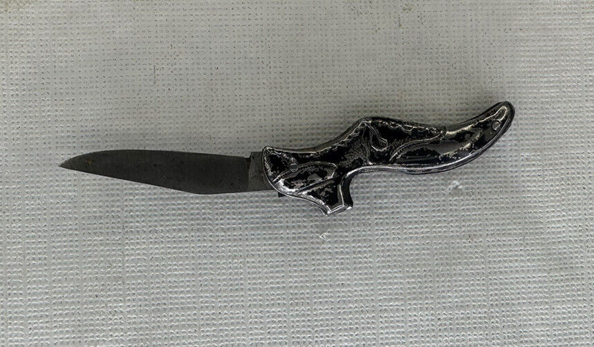 Antique 1890's-1920's Argyle Cutlery Co. Ladies Shoe Knife Embossed Scales
