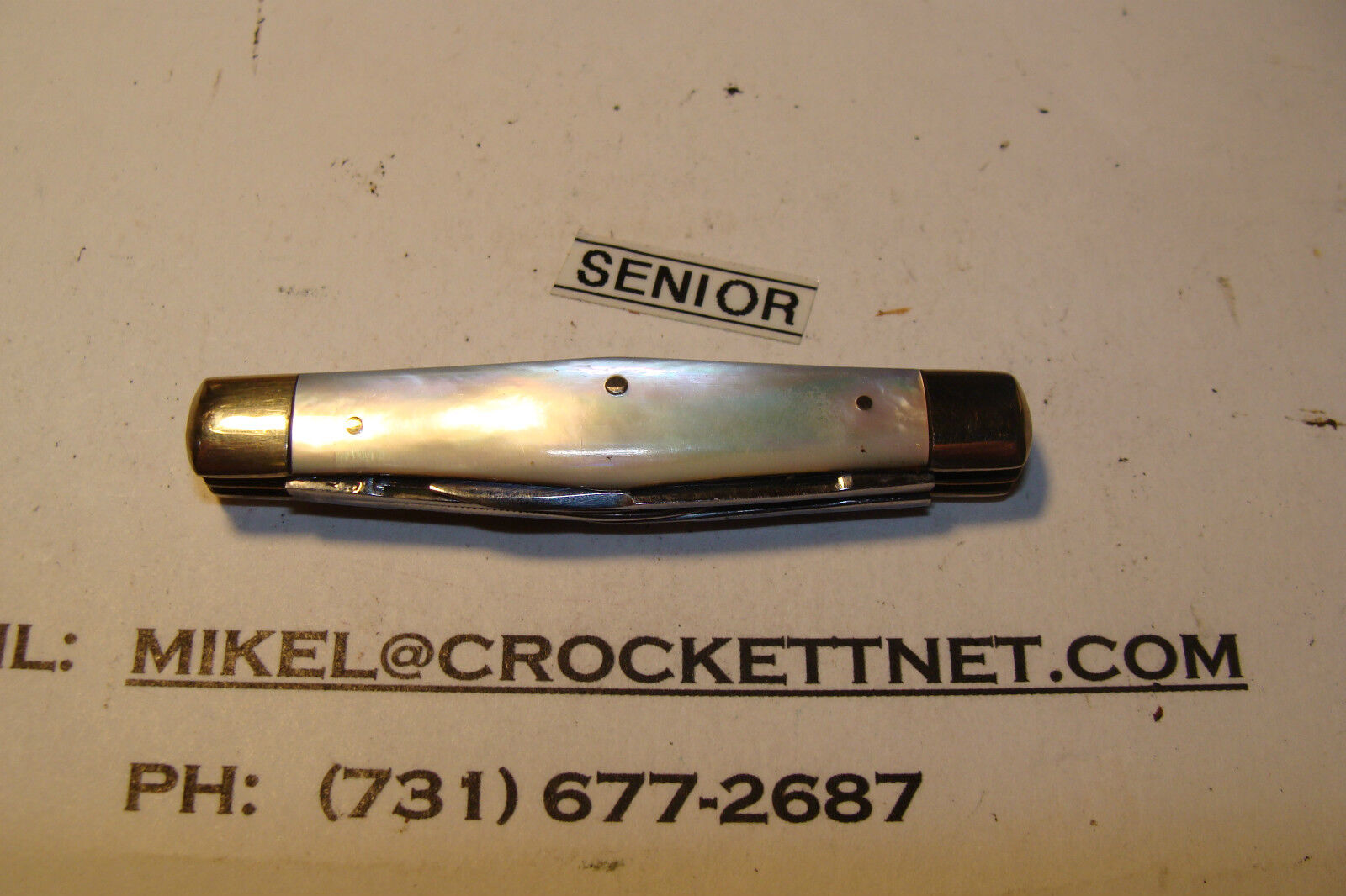 ANTIQUE--J.F. SENIOR--XX CUTLERY SHEFFIELD ENGLAND--PEARL SENATOR
