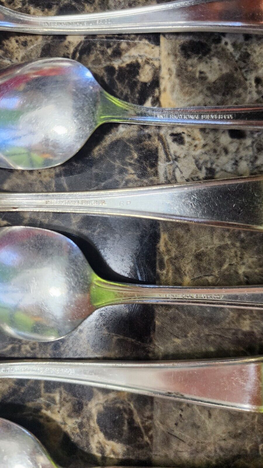✅ SET OF 12 ANTIQUE c1912 CROMWELL SILVERPLATED TEASPOONS/TEA SPOONS 🍵