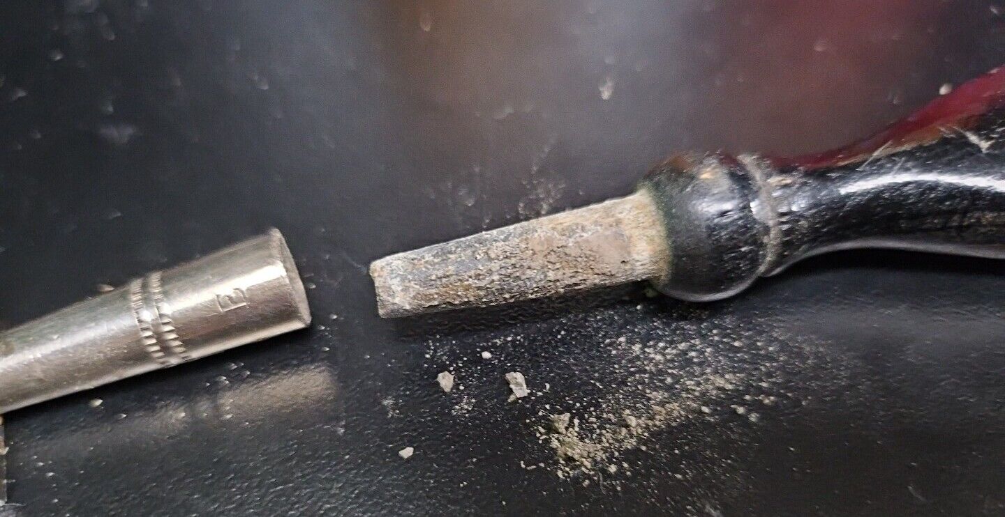 Antique Diamond Glass Cutter Tool Wooden Handle 1900`s Or Earlier