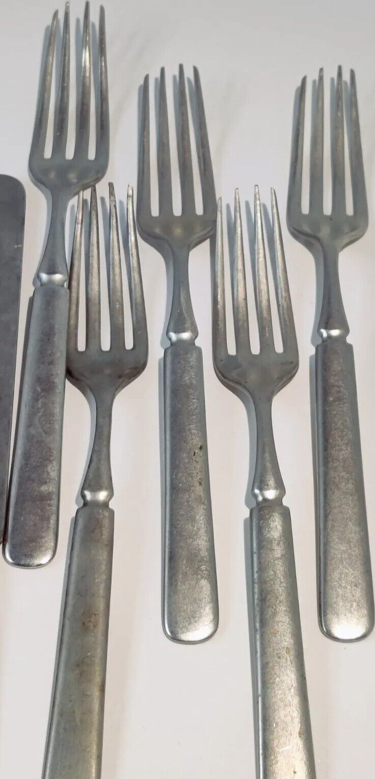 ANITQUE 1900s CUEVEE WARRANTED SILVER CUTLERY SILVERWARE FLATWARE STAMPED
