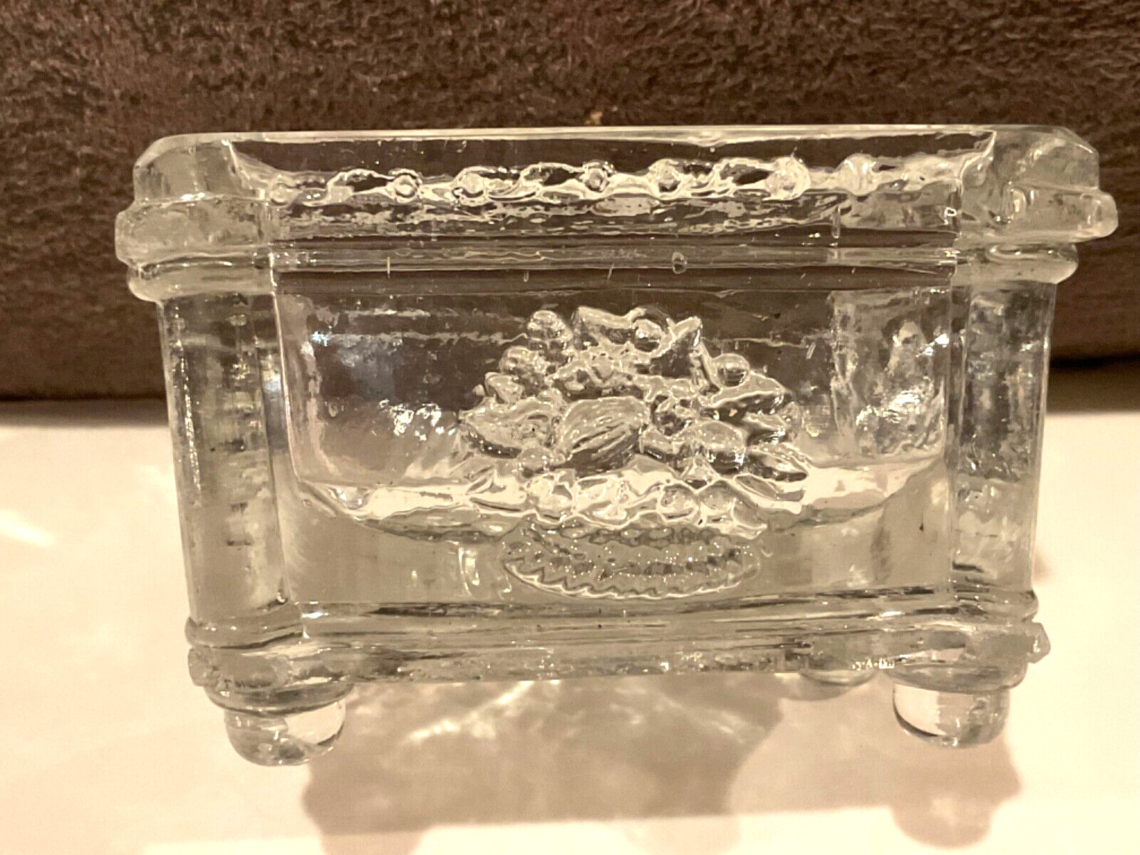 Antique Glass OPEN MASTER SALT Dish Dip Cellar.  New England Glass Co. 1800’s