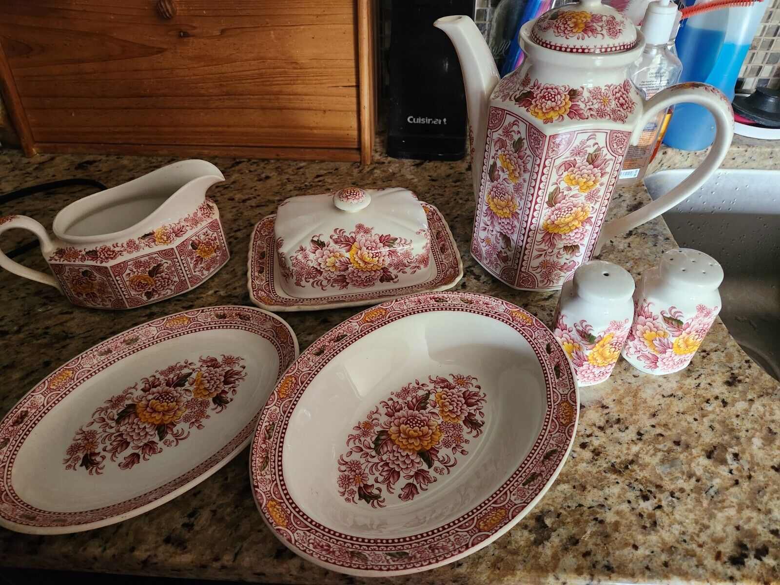 Staffordshire Ironstone "Canterbury" Serveware Hand Engraved by Ridgway