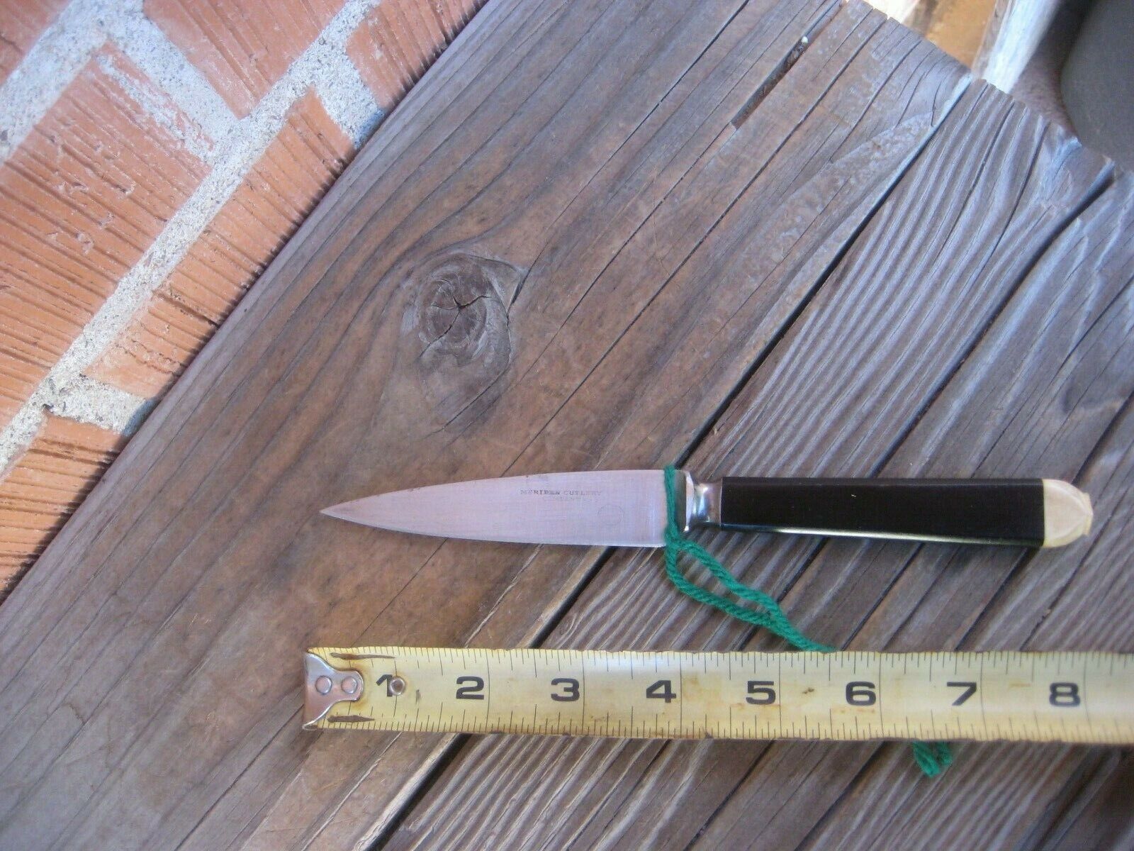 1900s Vintage 4" Blade ** MERIDEN CUTLERY *** Nogent Carbon Paring Knife USA