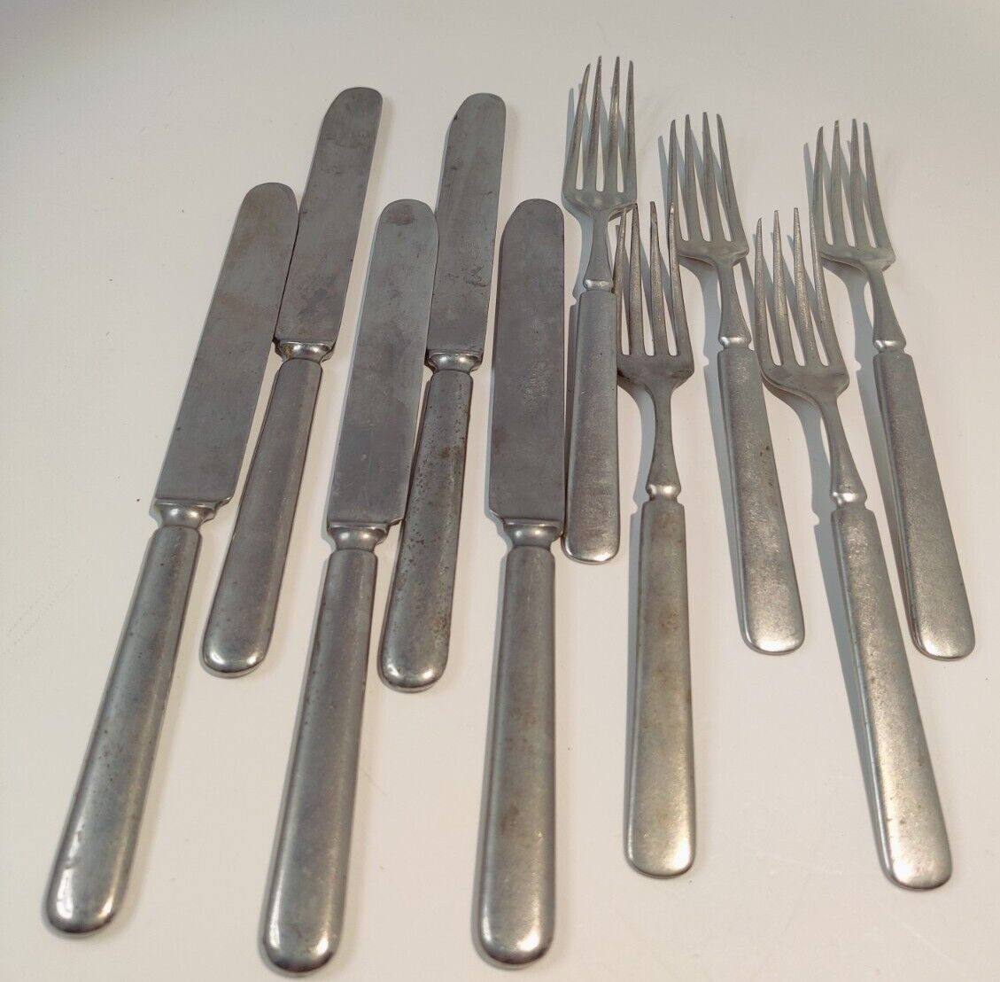 ANITQUE 1900s CUEVEE WARRANTED SILVER CUTLERY SILVERWARE FLATWARE STAMPED