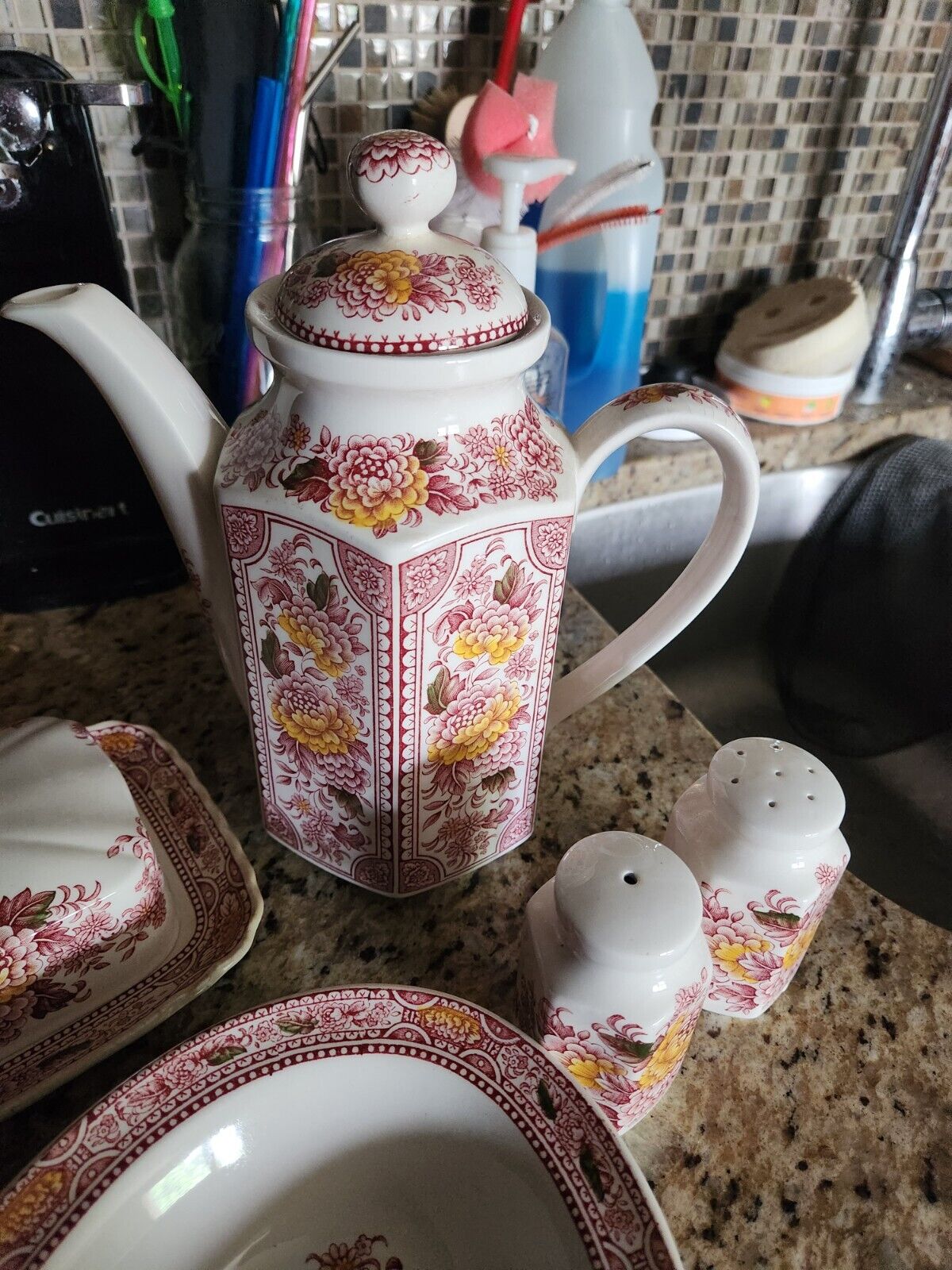 Staffordshire Ironstone "Canterbury" Serveware Hand Engraved by Ridgway