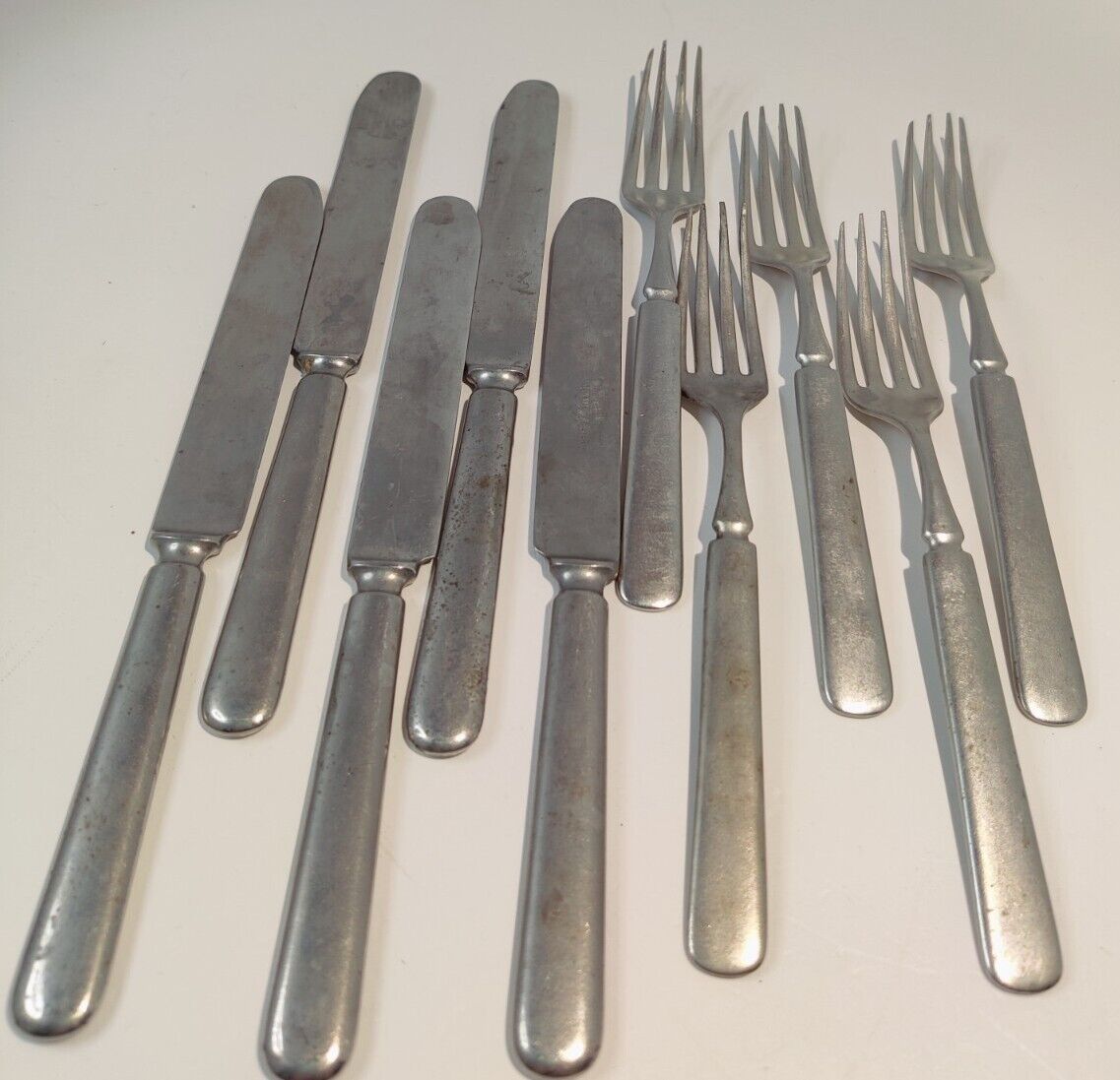 ANITQUE 1900s CUEVEE WARRANTED SILVER CUTLERY SILVERWARE FLATWARE STAMPED