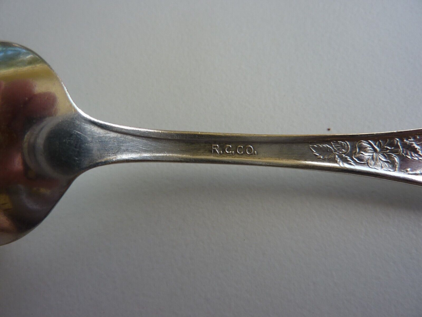 One Antique Silver Plate Spoon Rose 1900's by R.C. Co. Rogers Cutlery Company
