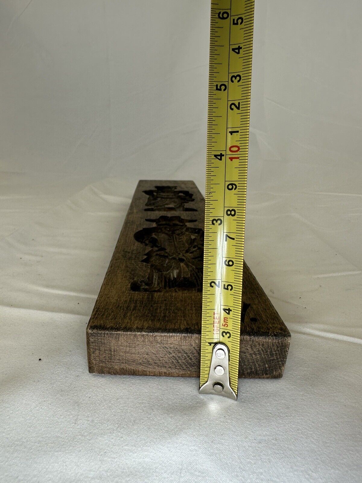 Antique Rare Collectible Primitive Cookie Mold, Early 1900’s B18 JV Signed