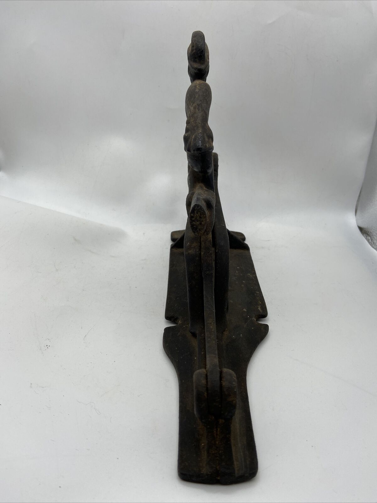 Antique 1900s Cast Iron Elf Nut Cracker Cigar Tobacco Cutter - Broken Handle
