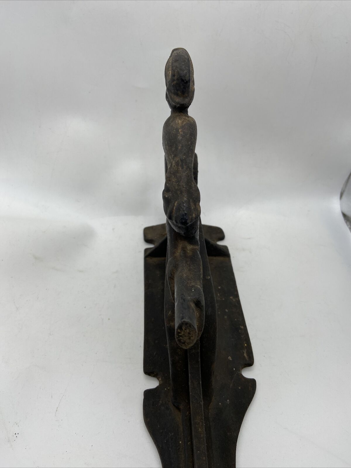 Antique 1900s Cast Iron Elf Nut Cracker Cigar Tobacco Cutter - Broken Handle