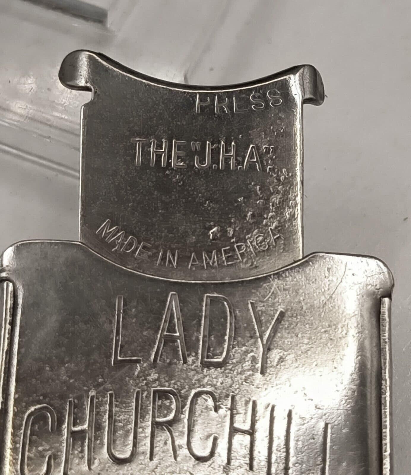Antique Lady Churchill Guillotine Pocket Cigar Cutter Early 1900's Working Order