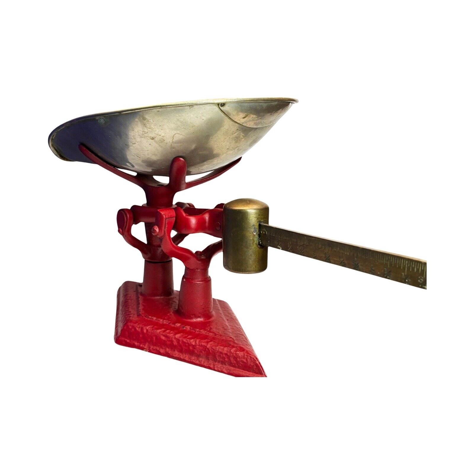 Antique American Scale Iron & Brass Antique From General Store Union City 1900s