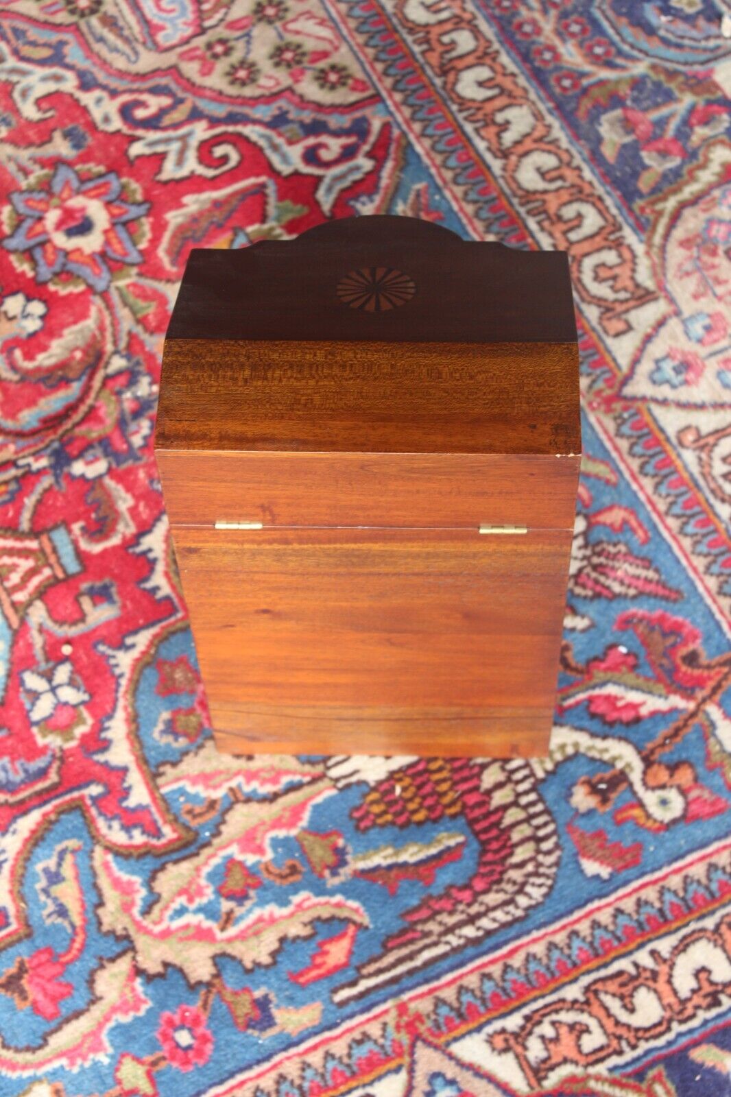 New Georgian Wood Knife Cutlery Box 6 Compartments Repo of 1800s