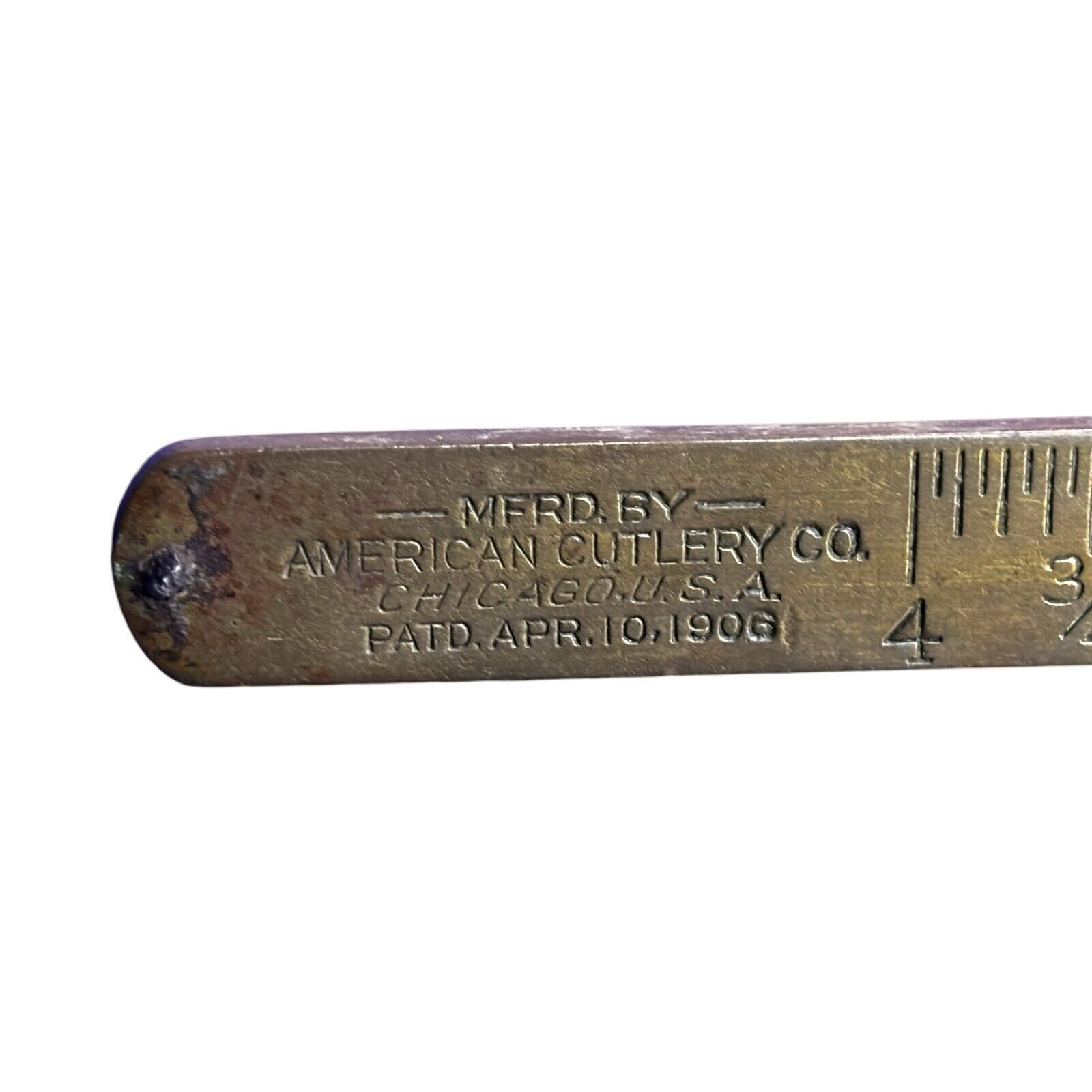 Antique American Scale Iron & Brass Antique From General Store Union City 1900s