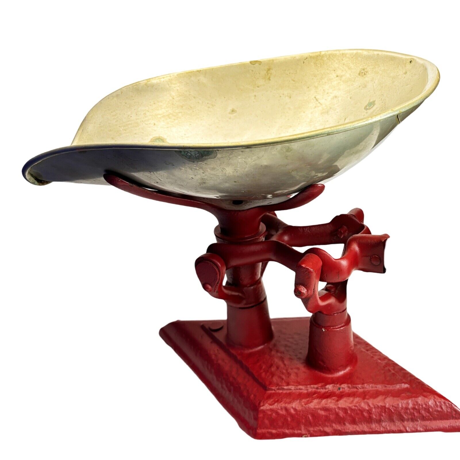Antique American Scale Iron & Brass Antique From General Store Union City 1900s