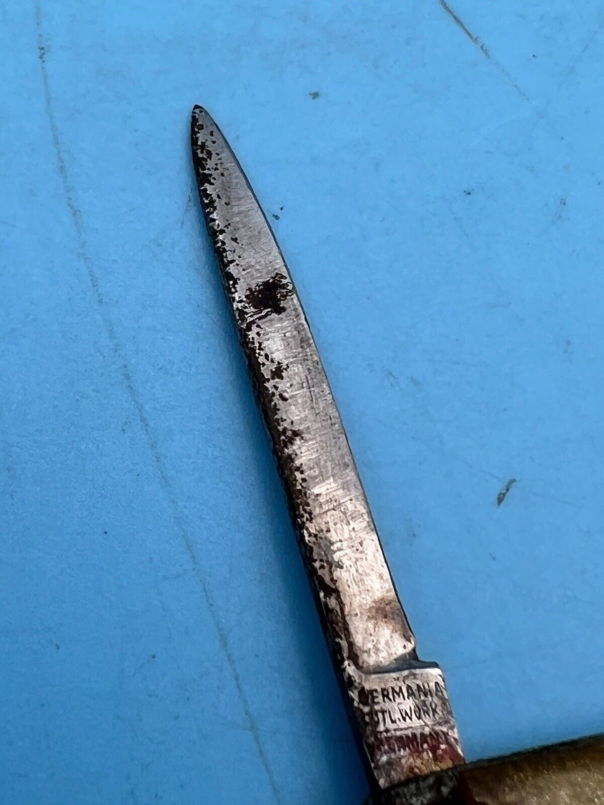 VTG Early 1900’s Germania Cutlery Company Pocket Knife Savoy Yellow New York