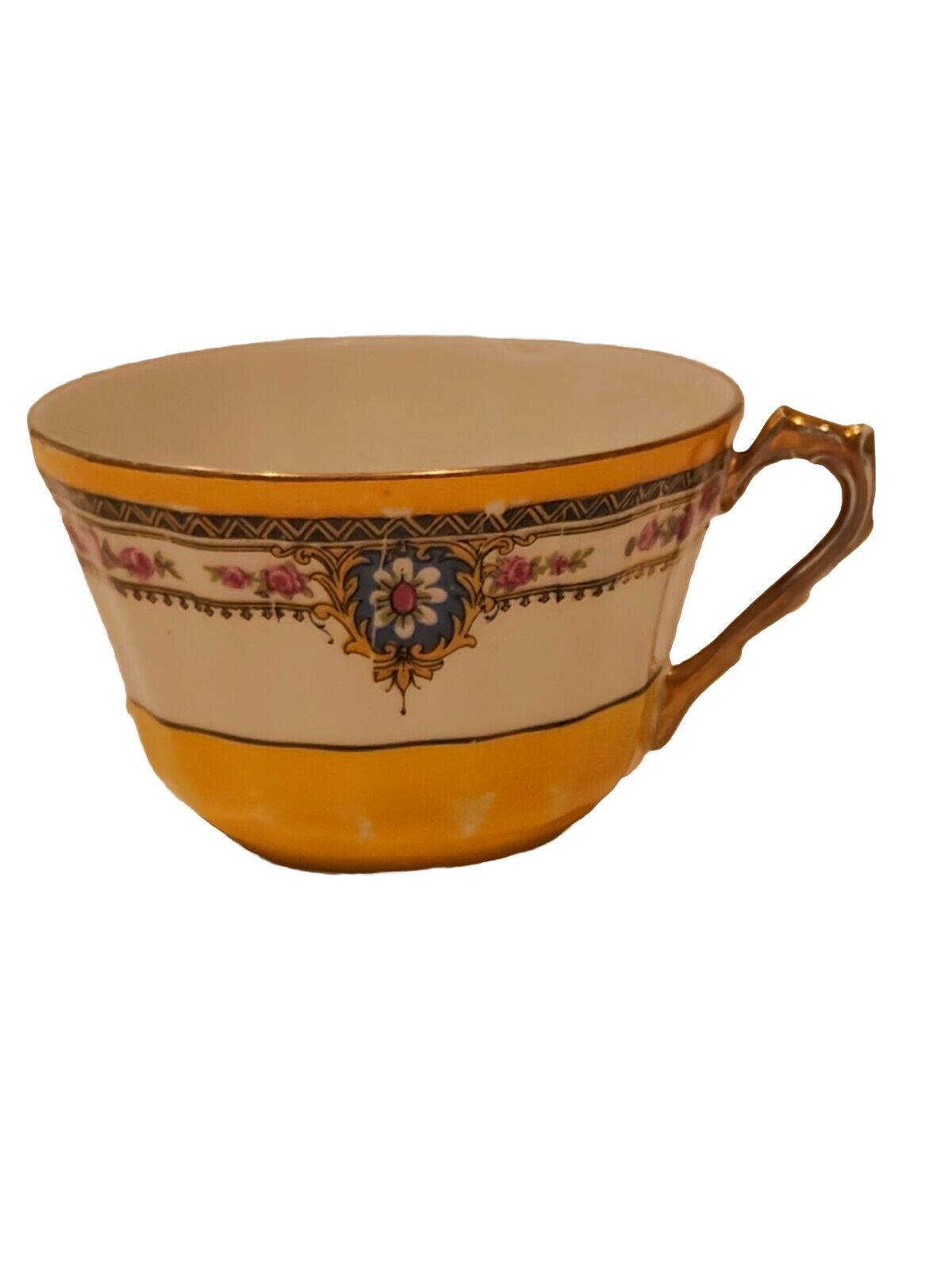 LS & S Limoges France Gold Gilt Porcelain Tea Cup Only Vintage Early 1900s