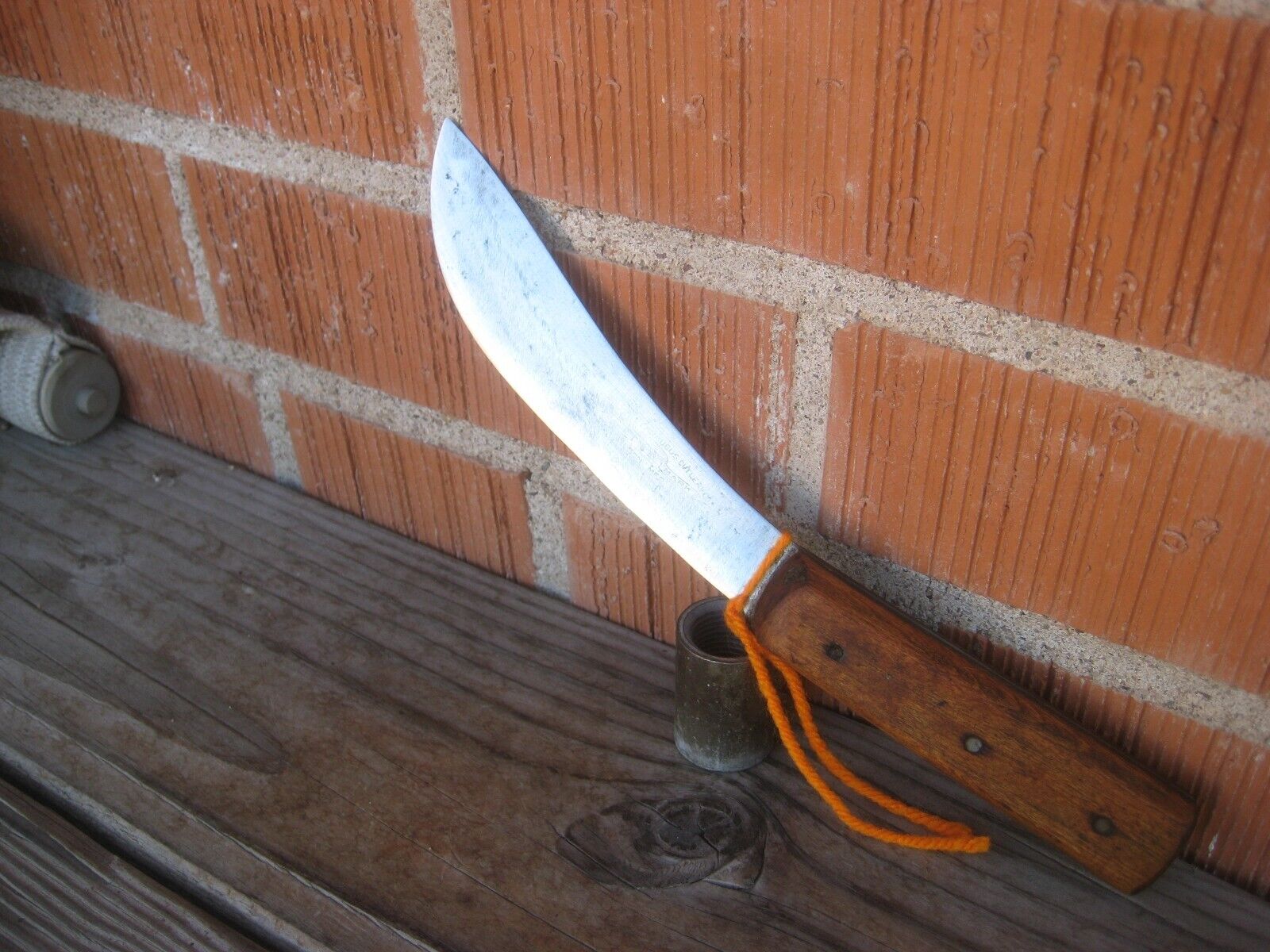 1900s Antique 5" Curved Blade CATTARAUGUS Butcher Hunting Skinning Knife USA