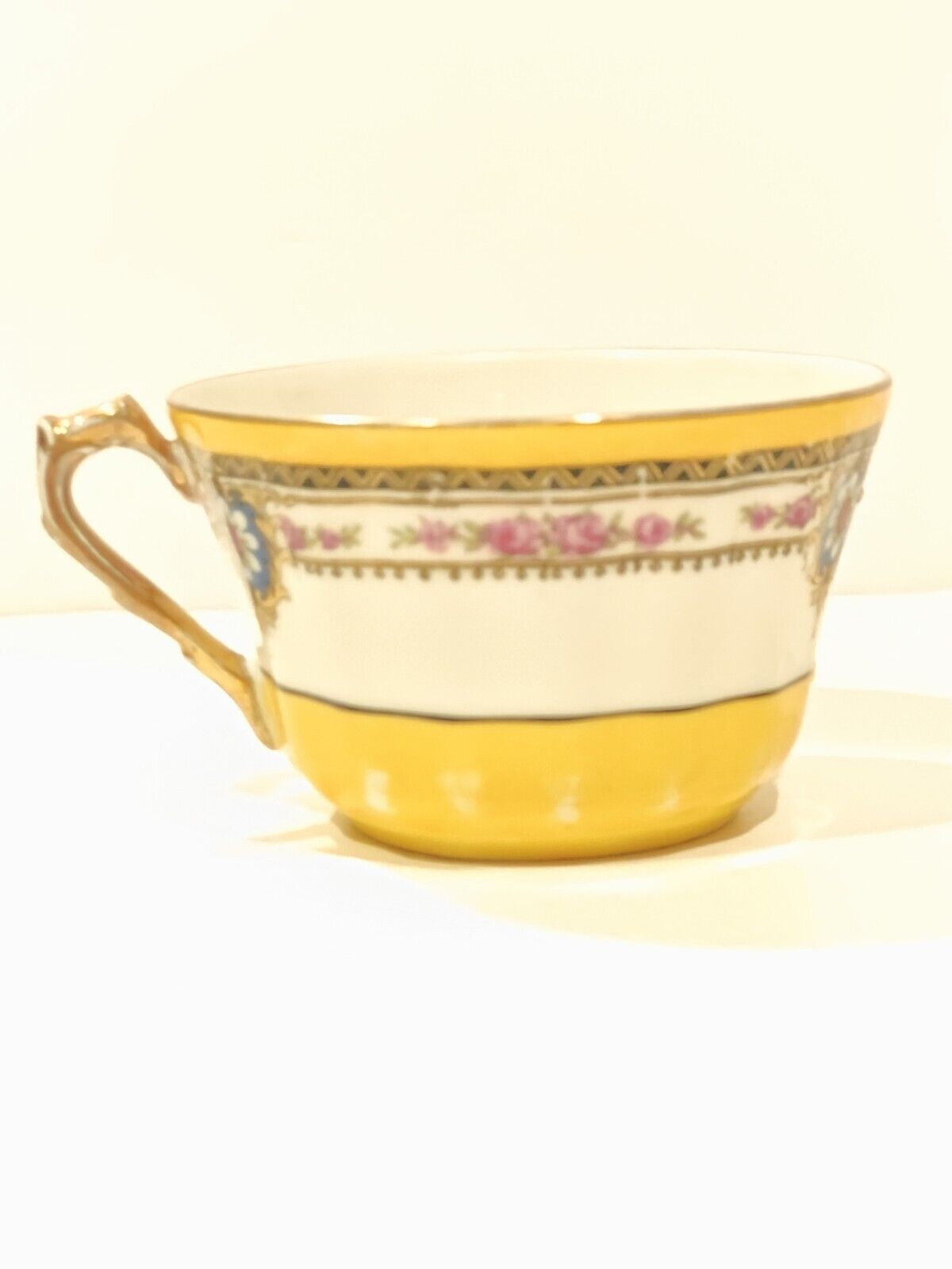 LS & S Limoges France Gold Gilt Porcelain Tea Cup Only Vintage Early 1900s