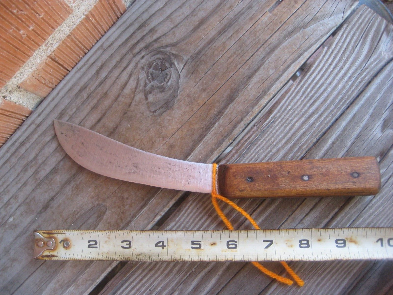 1900s Antique 5" Curved Blade CATTARAUGUS Butcher Hunting Skinning Knife USA