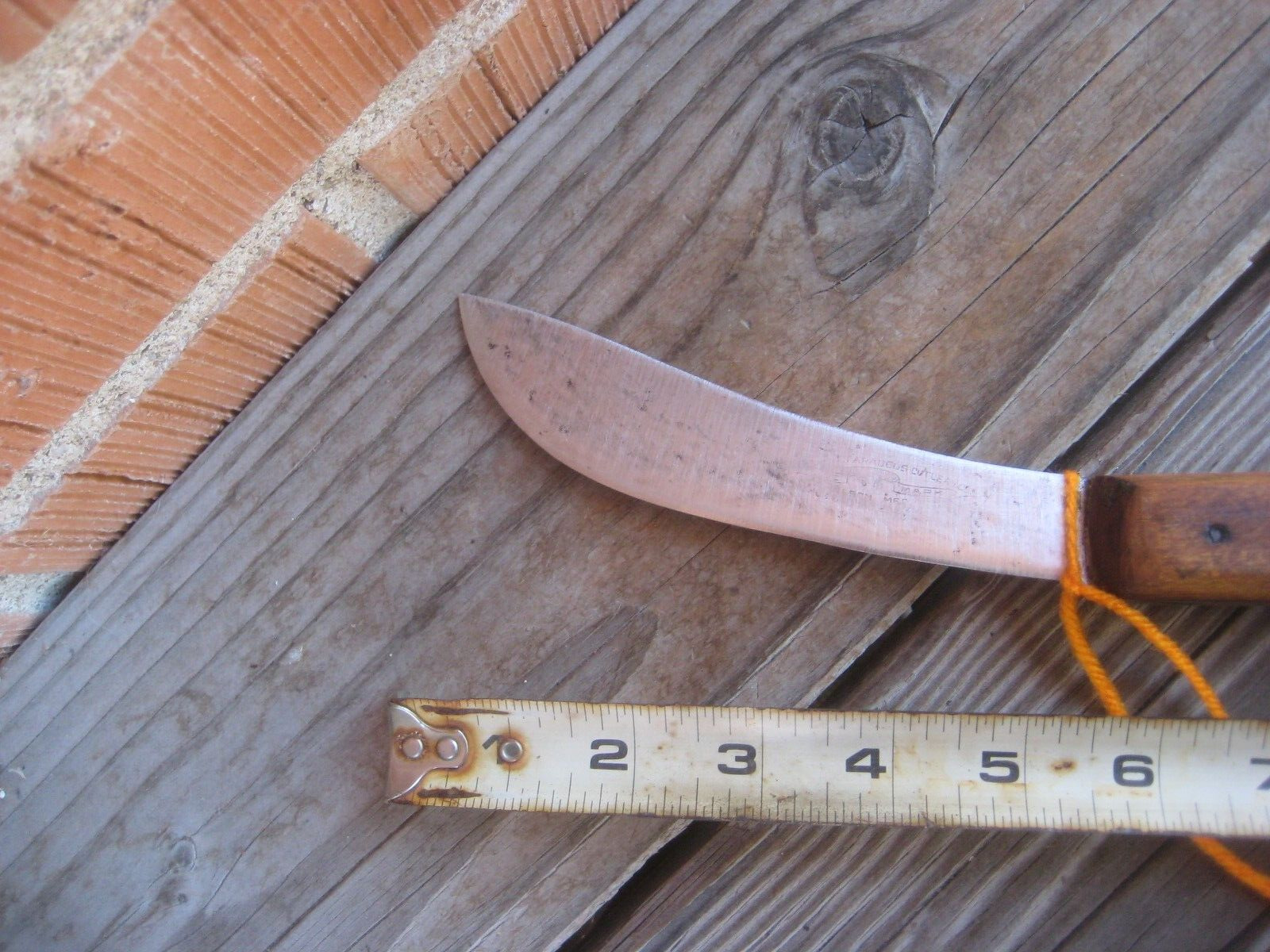 1900s Antique 5" Curved Blade CATTARAUGUS Butcher Hunting Skinning Knife USA